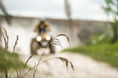 OGRODZIENIEC / POLAND - 21 May 2013: Offroad 4x4 sand ground rally, quad bike, motocross, atv, off...