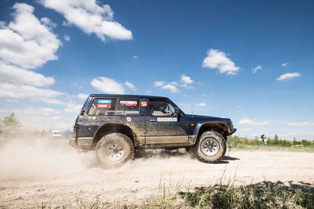 OGRODZIENIEC / POLAND - 21 May 2013: Offroad 4x4 sand ground rally, quad bike, motocross, atv, off...
