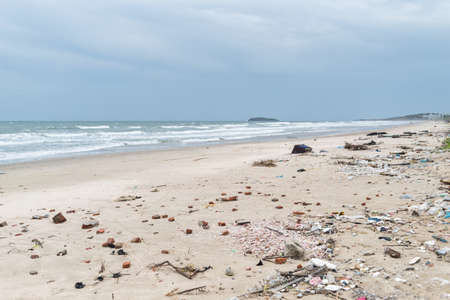 Beach in Mui ne fishemans village in Vietnam, Asia