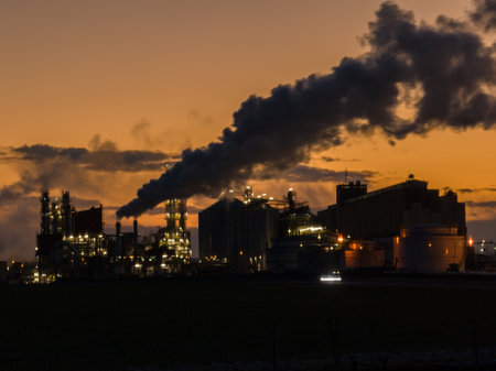 View of ethanol factory. Polish producer of bioethanol and ethanol produced from corn grain. The...