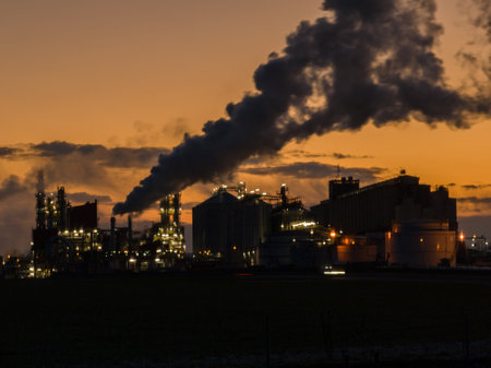 View of ethanol factory. Polish producer of bioethanol and ethanol produced from corn grain. The...