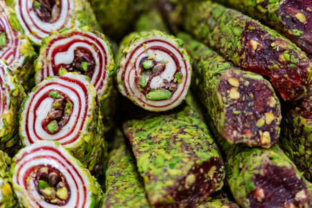 Turkish delight or lokum, halgoum is a family of confections with starch and sugar. Premium turkish...