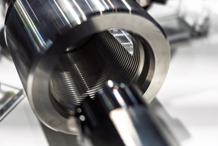 Thread finishing on a CNC machine. Thread burningishing machine, internal thread finishing.