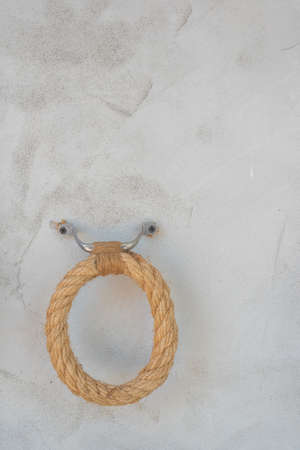 Chaff on white cement background