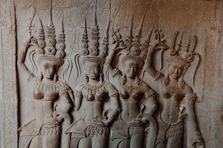 Ta Prohm Angkor Wat Cambodia. The ancient temple of Ta Prohm at Angkor Wat, Cambodia where roots of...