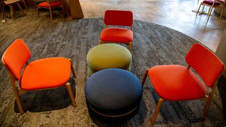 Luxury Co-Working space design. Functionality and professionalism of a private office coworking...