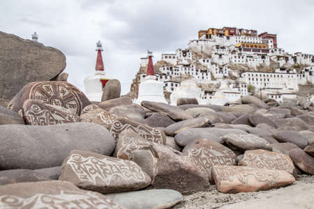 Area of Thiksey Monastery, Thiksey Gompa - Leh Ladakh , Popular Place to See in Leh Ladakh India.のeditorial素材