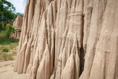 Ancient stone bracelets and axes Soil place of Sao Din Na noy or kok sua,tourist attraction of Nan...