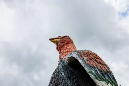 Sichon, Nakhon si thammarat, Thailand - October 2021 : Wat Chedi Ai Khai Temple. Famous temple for making good fortune wishes. Thai people praying and rite redeem offering with a vow to a Ai Khaiのeditorial素材