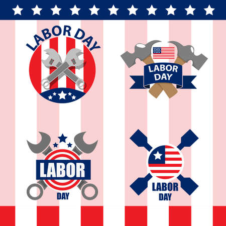 labor day iconのイラスト素材