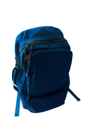 Bag rucksack blue color. Backpack.の写真素材