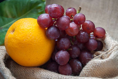 grape and orange