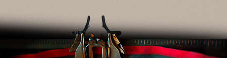 Typewriter banner text message design concept - What is your story