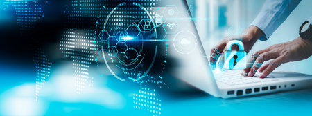 Cyber security data protection business technology privacy concept. Internet and technology concept....