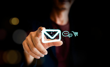 Investment E-commerce online sale concept. Digital market background