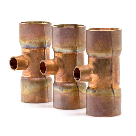 T-joint connection pipe of Air-conditioner or Refrigerant system, bfore bazing or welding for design...