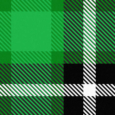 Plaid seamless abstract checkered pattern with green tone. Vector and Illustration.のイラスト素材