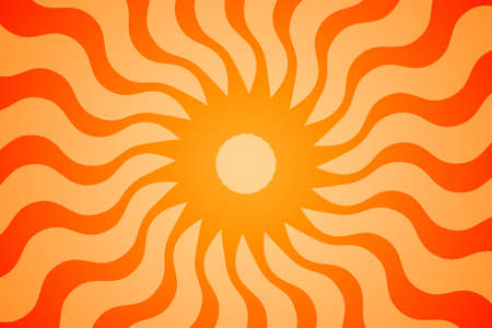 Retro Editable Sunburst. Swirling radial background. Vector and Illustration.のイラスト素材