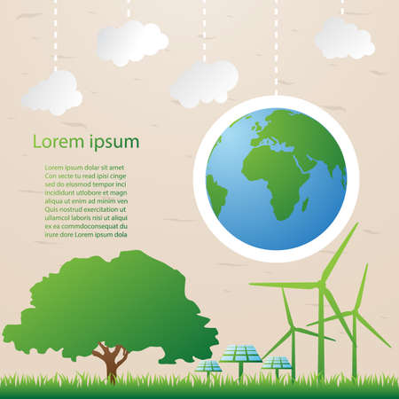 green world infographicのイラスト素材