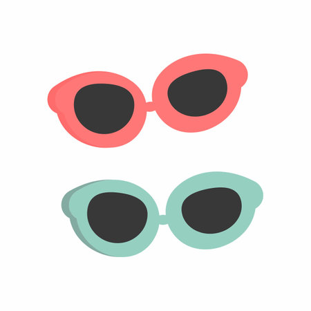 Cute Summer Vector Elements summer decoration pictures summer collection Swimming accessories, summer fruits, summer fashion.の写真素材
