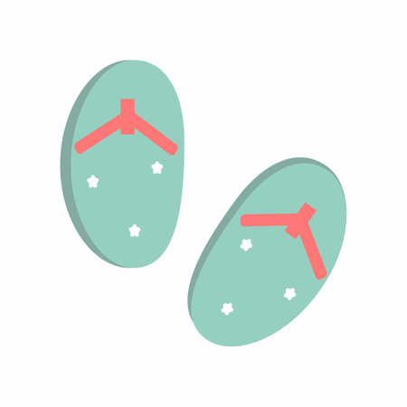 Cute Summer Vector Elements summer decoration pictures summer collection Swimming accessories, summer fruits, summer fashion.の写真素材