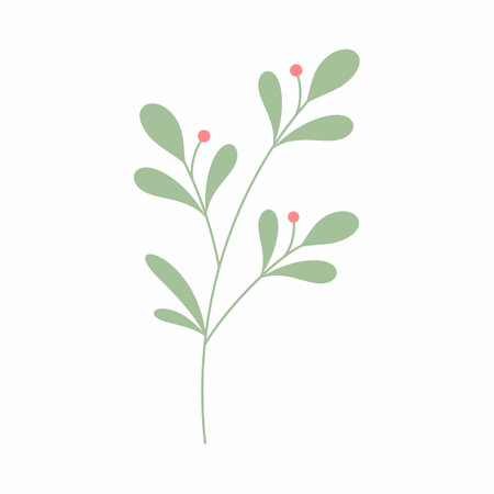 Green leaf vector illustration. Decorative frame. Decorative leaf element.の写真素材