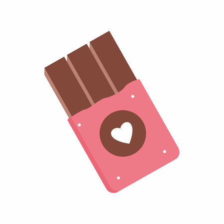 Vector cartoon chocolate. Cute. World Chocolate Day.の写真素材