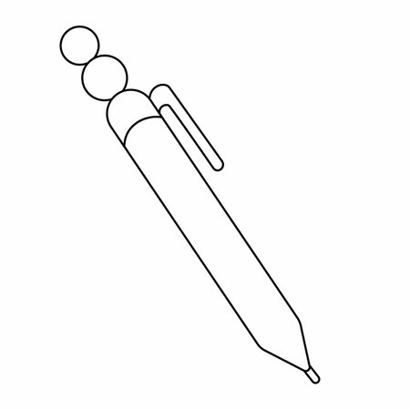 stationery vector Vector stationery illustration elements School supplies, lines, cartoon pictures, stationery.の写真素材
