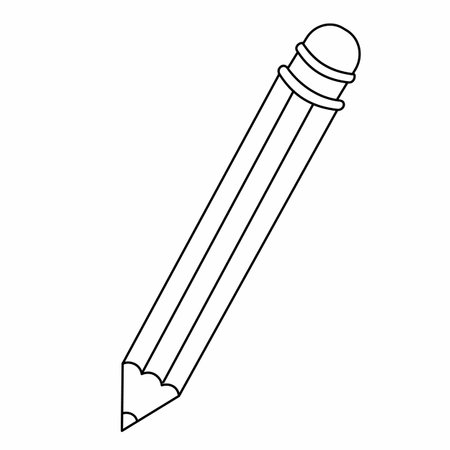 stationery vector Vector stationery illustration elements School supplies, lines, cartoon pictures, stationery.の写真素材