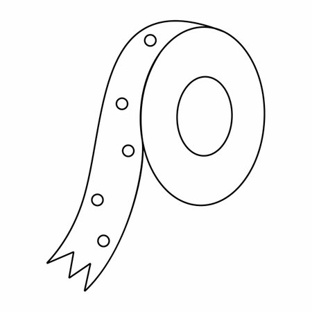 stationery vector Vector stationery illustration elements School supplies, lines, cartoon pictures, stationery.の写真素材