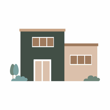Vector house cute cartoon Vector real estate home loanの写真素材