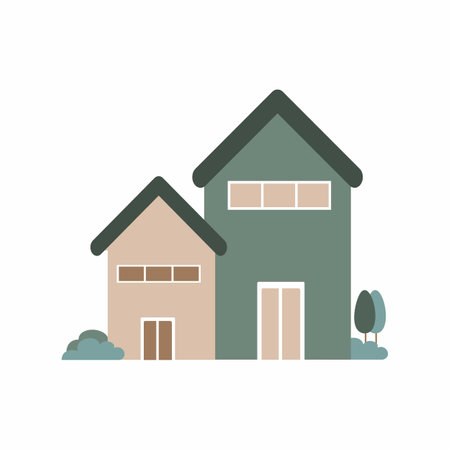 Vector house cute cartoon Vector real estate home loanの写真素材