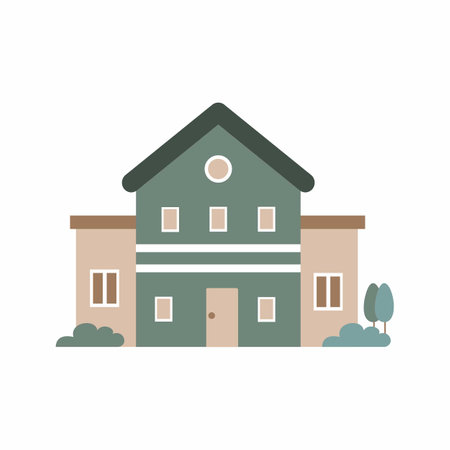 Vector house cute cartoon Vector real estate home loanの写真素材