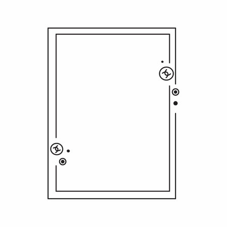 Vector frame cute decorative frame Simple frame.の写真素材
