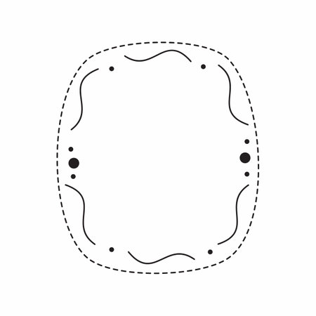 Vector frame cute decorative frame Simple frame.の写真素材