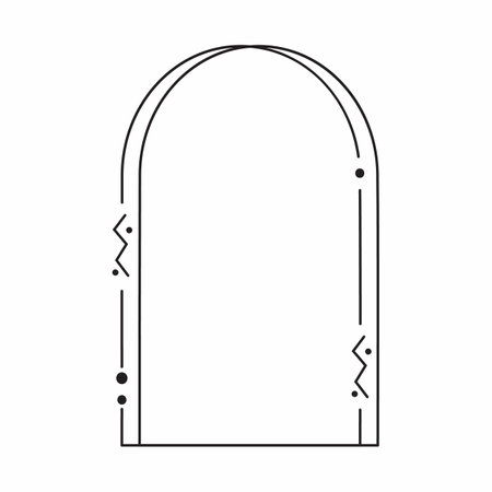 Vector frame cute decorative frame Simple frame.の写真素材