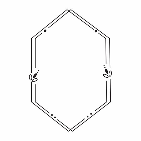 Vector frame cute decorative frame Simple frame.の写真素材