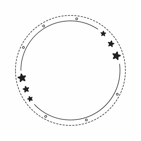 Vector frame cute decorative frame Simple frame.の写真素材