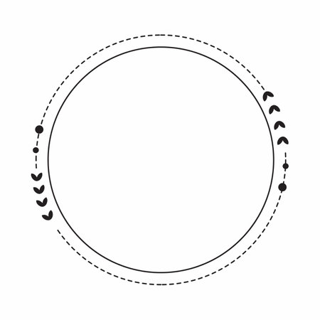 Vector frame cute decorative frame Simple frame.の写真素材