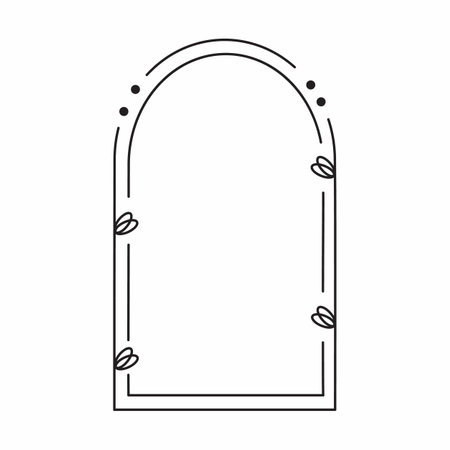 Vector frame cute decorative frame Simple frame.の写真素材