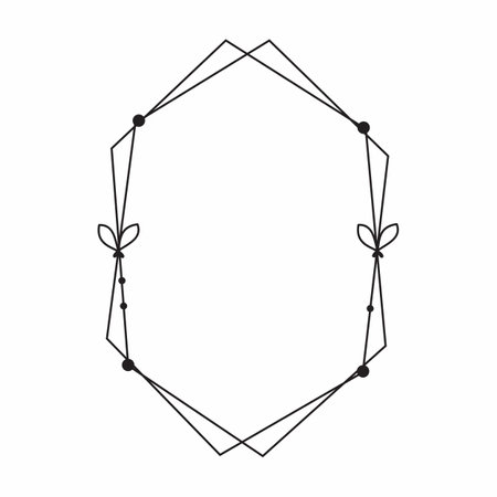 Vector frame cute decorative frame Simple frame.の写真素材
