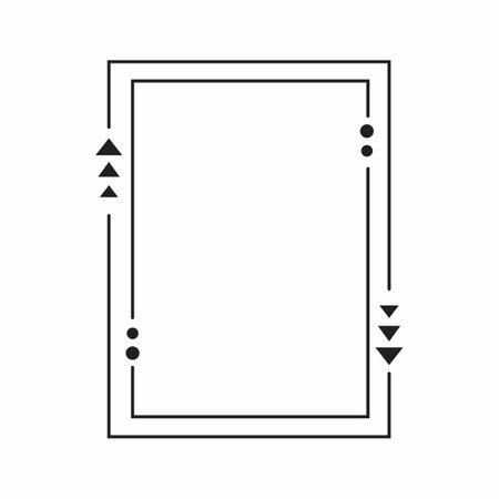Vector frame cute decorative frame Simple frame.の写真素材