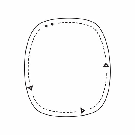 Vector frame cute decorative frame Simple frame.の写真素材