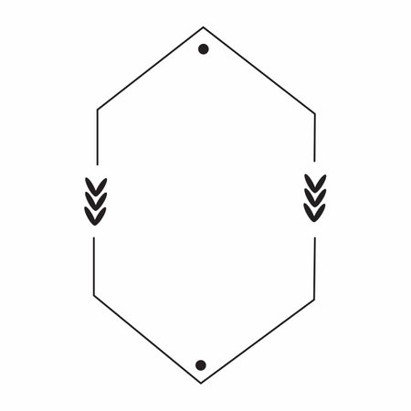 Vector frame cute decorative frame Simple frame.の写真素材