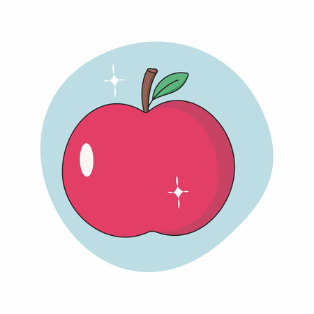 Vector fruit Cute decoration Minimal fruitのイラスト素材