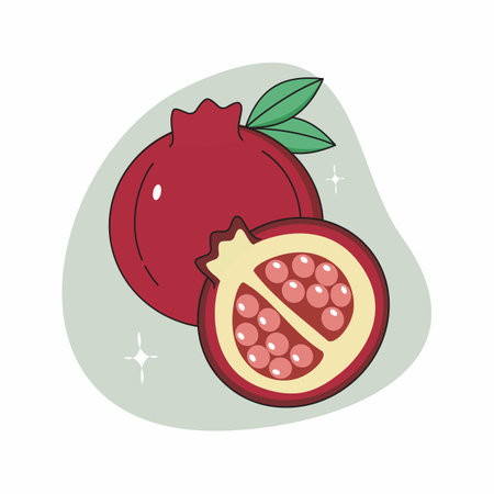 Vector fruit Cute decoration Minimal fruitのイラスト素材