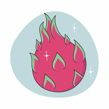 Vector fruit Cute decoration Minimal fruitのイラスト素材