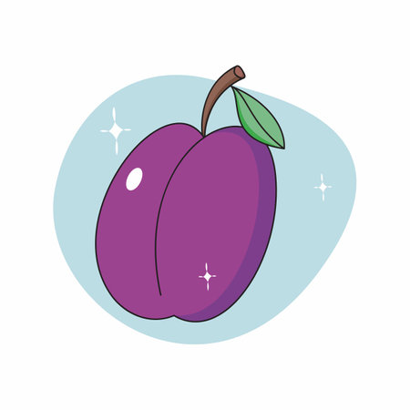 Vector fruit Cute decoration Minimal fruitのイラスト素材