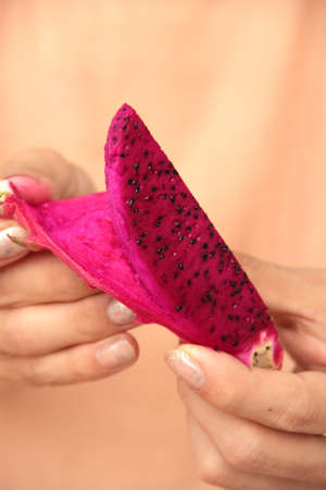 Delicious Dragon fruit ready to eat