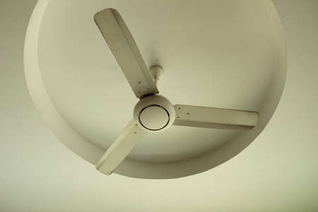 old ceiling fan in living room